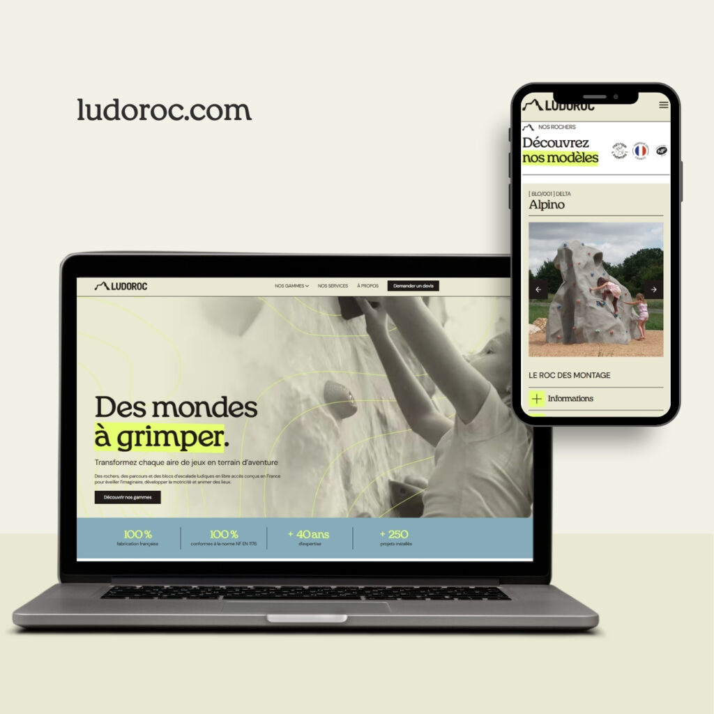 Allez voir notre nouveau site internet ludoroc escalade ludique extérieur